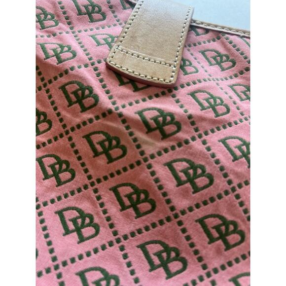 Dooney & Bourke Y2K Vintage Pink Monogram Messenger Shoulder Bag Purse - Picture 14 of 14